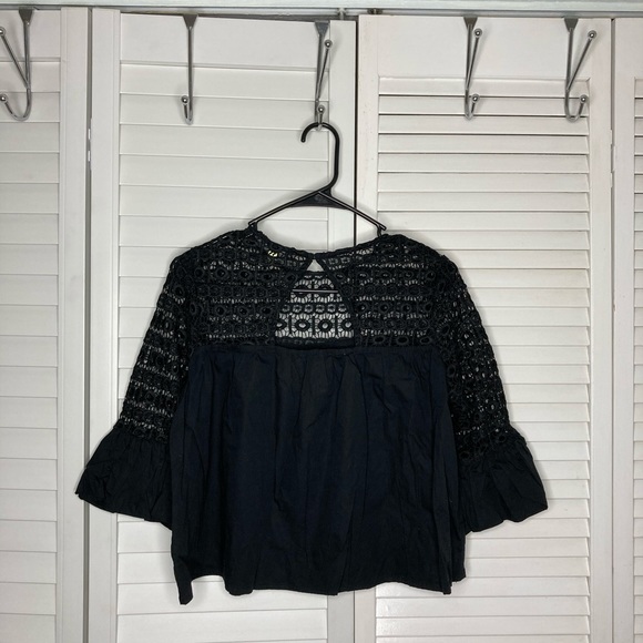 Wyatt black bell styled blouse - Picture 3 of 3